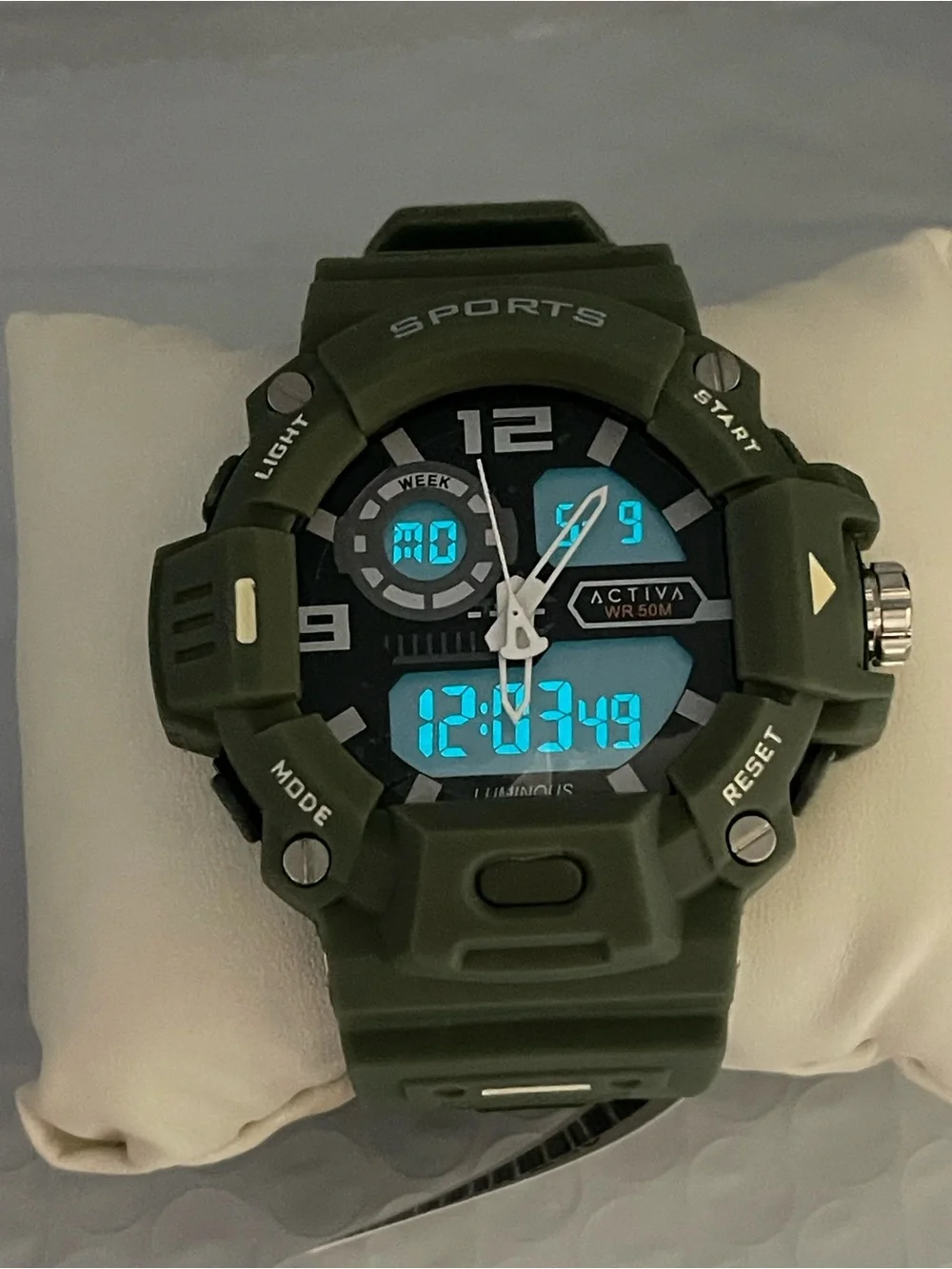 Activa Neo X Invicta Digital Analog Men's Watch - 55mm. Green